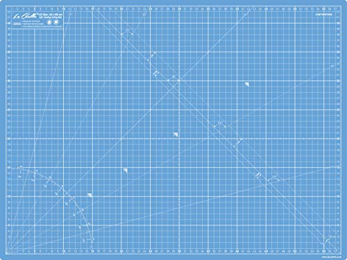 La Canilla Schneidematte A2 Selbstheilend (60x45 cm - 24x18) Cutting Mat Schneideunterlage für Basteln, Nähen, Patchwork | Schneidunterlage Arbeitsunterlage Markiert in Zentimetern und Zoll