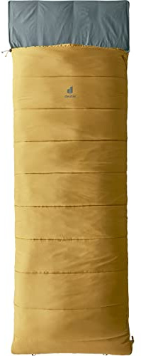 deuter Orbit SQ +6° Kunstfaserschlafsack,Caramel-Teal,Left Zip