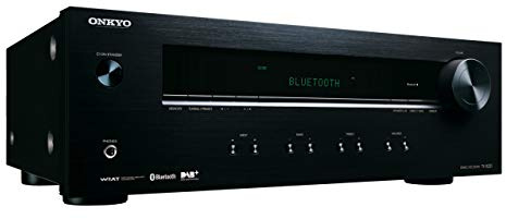 Onkyo TX-8220(B) Stereo Receiver (Hifi Verstärker 100 W/Kanal, Multiroom, Bluetooth, Streaming, DAB+/FM/RDS-Radio, MM-Phono-Vorverstärker für Plattenspieler), Schwarz