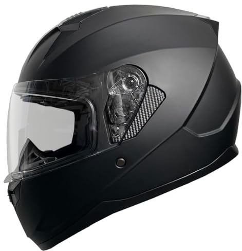 Integralhelm Motorradhelm Rallox 67 schwarz matt Motorrad Roller Sturz Helm S M L XL