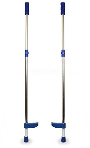 small foot Stelzen mit Teleskopstange, aus stabilem Aluminium, verstellbare Fußrasten, ab 4 Jahren, 9511