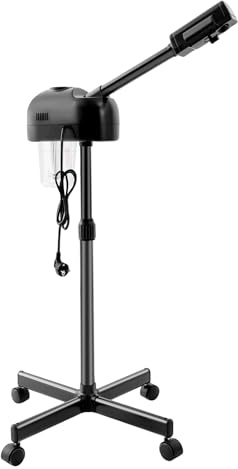 awolsrgiop Gesichtsdampfer 800W Profi, Gesichtssauna mit 750ml Wassertank und 360° Drehkopf, Dampfgerät für Tiefenreinigung mit Nano-Vernebelung, 42°C Konstante Temperatur, Schwarz