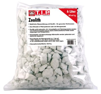 T.I.P. Zeolith Teichpflegemittel 6L Beutel - Natürliche Wasserfilterung & Teichpflege - Ideal für Klarheit & Gesundheit im Teich 35047