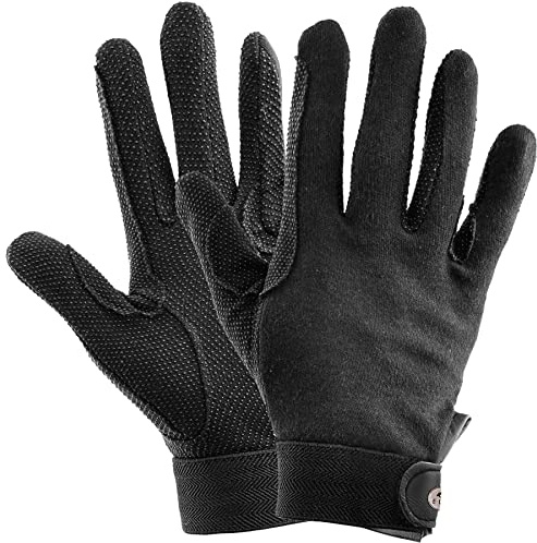 ELT Reithandschuh Picot, S, schwarz