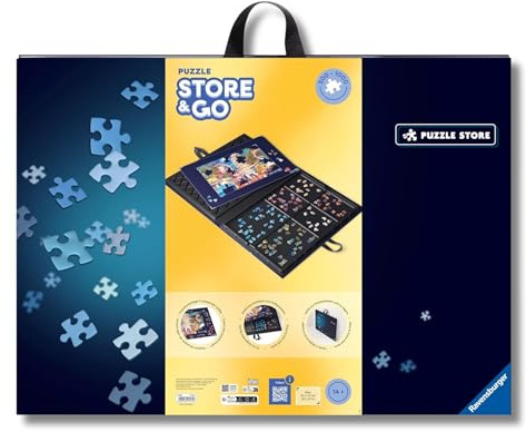 Ravensburger Store & Go für Puzzles mit bis zu 1000 Teilen, Kombination aus Puzzle-Sortierschale und Puzzleunterlage, Zubehör zur Aufbewahrung von Puzzles