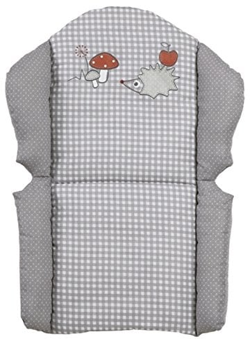 roba Sitzverkleinerer - Hochstuhleinlage 'Adam & Eule' - Sitzkissen für Kombihochstühle - grau