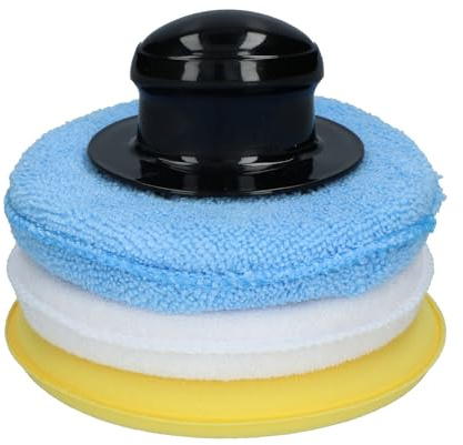 Protecton Handpolierschwamm Set 3tlg. | Applikator pads | Politur schwamm mit Griff