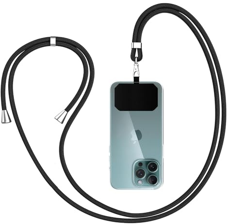 GUMO-LONG Handyband Universal zum Umhängen - Kompatibel mit jedem Handy und Smartphone, Kette zum Umhängen, Hülle mit Kordel, Handyband mit jeder Hülle kombinierbar