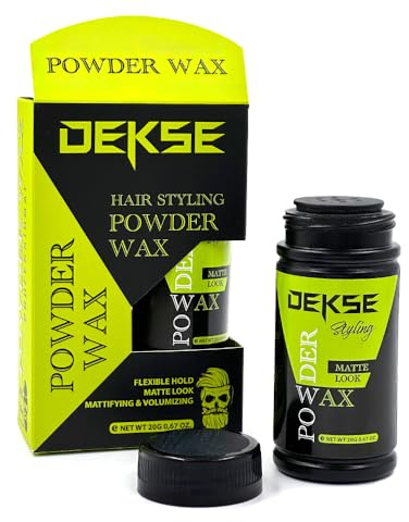 Dekse Powder Wax 20g | Haarpuder | Mattes Styling Powder | Volumen Puder für mehr Textur & Fixierung | Pulverwachs für Haarstyling | Kein Verkleben, Natürliches Finish