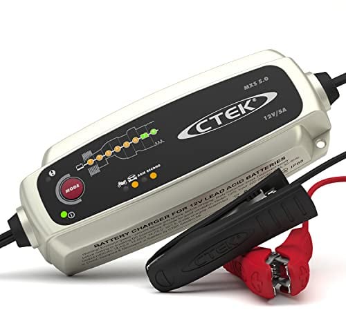 CTEK MXS 5.0, Batterieladegerät 12V, Temperaturkompensation, Intelligentes Ladegerät Autobatterie, Ladegerät Auto Und Motorrad, Batteriepfleger Mit Rekonditionierungsmodus Und AGM-Option