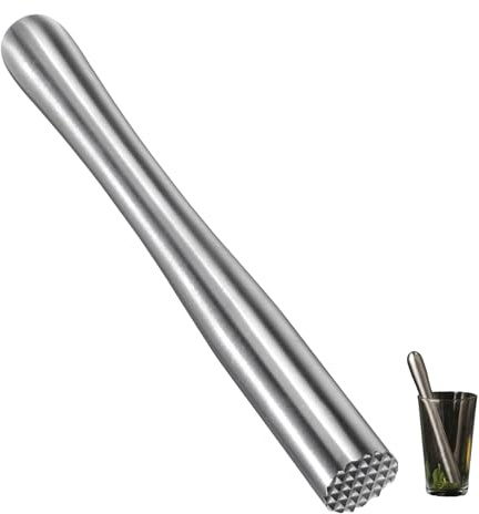Cocktail Stampfer Muddler,Edelstahl Stößel für Cocktail Stössel Limettenpresse Barstößel Zitronen Stampfer Stössel für Cocktails für Frische Obst Gewürz Limetten Eiswürfel,Bar Party Bankett