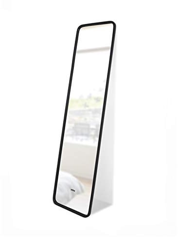 Umbra Hub Ganzkörperspiegel 157x37 cm Schwarz – Standspiegel, Wandspiegel oder Anlehnspiegel für Schlafzimmer, Wohnzimmer & Diele