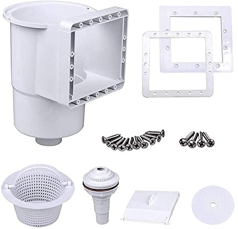 well2wellness Pool Skimmer Set S1 - Oberflächenskimmer Set für Schwimmbäder komplett inkl. Einlaufdüse