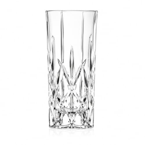 RCR 27438020006 Etna Hi-Ball Tumblers, Finest Luxion Crystal, Dishwasher Safe, Set of 6, 340 ml Durchsichtig
