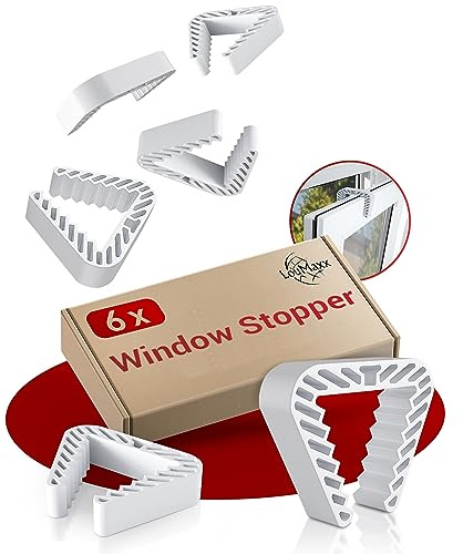 LouMaxx Fensterstopper 6er Set – Fensterklammer – Klemmschutz Fenster – Zuverlässige Sicherheit