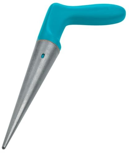 Gardena Pflanzer: Ideales Gartengerät zum Pflanzen von Anzucht-Setzlingen, handlicher Pflanzlochbohrer mit Einer rostfreien Metallspitze aus Zinkdruckguss, 19.5 cm Schaftlänge (3487-20)