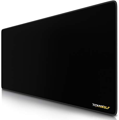 TITANWOLF - XXL Gaming Mauspad 900x400mm Titanwolf - XXL Mousepad groß Motiv - Tischunterlage Extra Large Size - verbessert Präzision und Geschwindigkeit - für Roccat Razer Logitech Maus und Tastatur