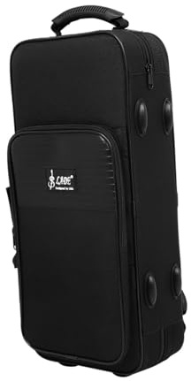 TTETTZ Trompeten-Rucksack mit Schultergurt, Trompetenrucksack, Trompetentasche aus Oxford-Stoff, Musikinstrumententasche für Bühnenauftritte, Mundstück, 55x25x16 cm