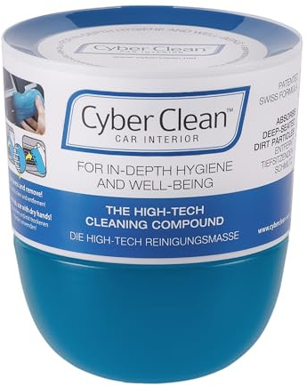 CYBER CLEAN Car Reinigungsmasse 160g - Reinigungsgel für Cockpit Reinigung und Pflege, Wiederverwendbare Reinigungsknete für Armaturen, Auto Innenraum und strukturierte Oberflächen, Staubentferner