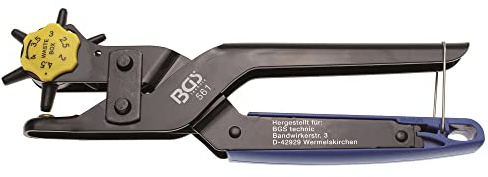 BGS 561 | Revolver-Lochzange mit Hebelübersetzung | Pfeifzange | Gürtellocher