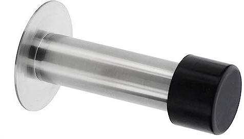 Burg-Wächter Wand-Türstopper, HxØ: 90 x 51 mm, TSW 2390 Ni SB, Edelstahl/Gummi