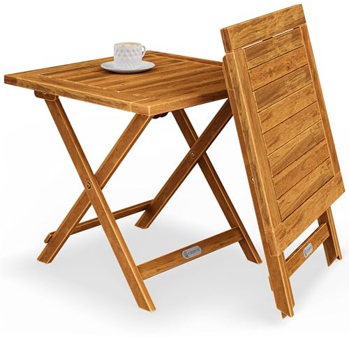 Casaria® Beistelltisch Holz Vollmontiert Klappbar 80kg Belastbar Balkon