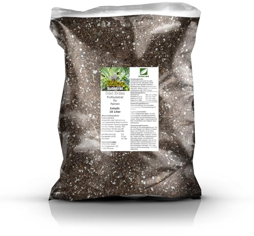 GREEN24 Palmenerde Profi Linie – 10 Liter Premium Substrat für Zimmer- und Freilandpalmen - Strukturstabil, optimale Drainage. Für alle Arecaceae.