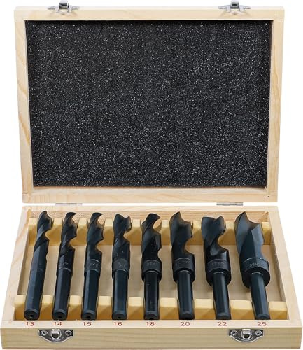 BGS 2019 | HSS-Bohrer-Satz | 8-tlg. | 13 - 25 mm | XXL | 13 mm Schaft für alle Bohrmaschinen