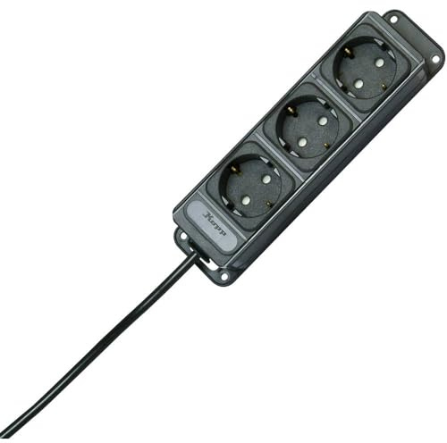 Kopp Unoversal 3-fach Steckdosenleiste, anthrazit 127015013