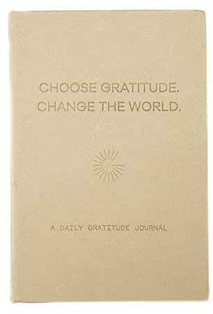 Gratitude Gifted 5-Minuten-Dankbarkeitstagebuch – täglich 180 Aufforderungen, Selbstpflege und Achtsamkeit, Leder-Hardcover, undatiert, um Glück, Wellness und Positivität für Männer und Frauen zu