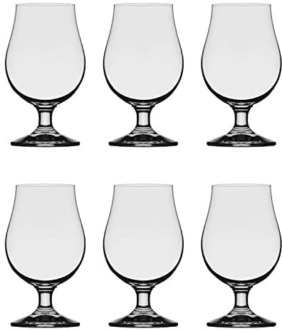 Stölzle Lausitz Berlin Biergläser 6er Set 390 ml – Elegantes Bierglas ideal für Pils & andere Biere – Stilvolle Bierschwenker aus hochwertigem Kristallglas – Spülmaschinengeeignet & Made in Germany