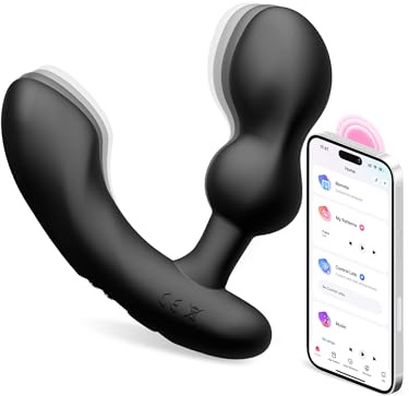 LOVENSE Edge 2 Prostata Vibrator für Männer, Verstellbarer Analvibrator für Anfänger & Fortgeschrittene, Prostata Stimulation und Perineum Massage, 2-Motoren, Anal Plug, App-Steuerung, Sex Spielzeug