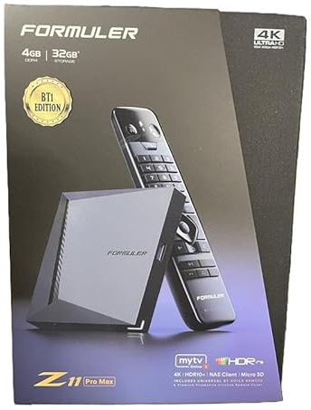 Formuler Z11 Pro Max 4K Android 11 OTT Streamer Multimedia 4GB RAM 32GB Flash WiFi 6th schwarz