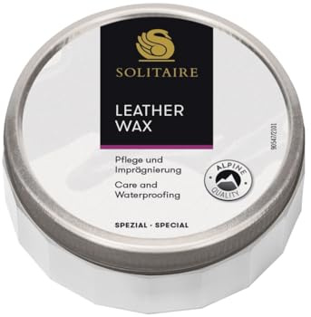 SOLITAIRE Leather Wax Lederpflege Lederwachs für Glattleder Schuhpflege und Imprägnierung 150 ml