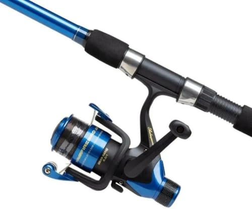 Shakespeare Firebird Karpfenangel-Kombination mit Rolle | Spinnangel-Set für das Matchfischen im Süßwasser mit vorgespulter Monofilschnur | 3 m | 3000, Blue/Black