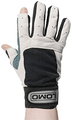 Lomo Segelhandschuh (SIT) mit gekürzten Zeigefingern und Daumen , grau, xl