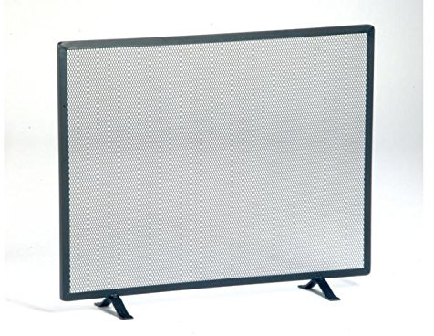 FIREFIX 125/4NO Funkenschutzgitter mit Gittergeflecht, Stahl schwarz, 650 x 520 mm (BxH)