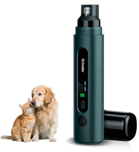 Tolesum Krallenschleifer für Hunde 5-Gang Mit LED Leuchten,Leiser,Wiederaufladbare, leistungsstarker Elektrischer Krallenschneider für Haustiere,Kleine, Mittelgroße Hunde und Katzen