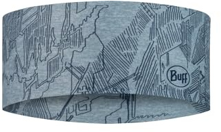 BUFF®| Stirnbänder CoolNet UV® Wide Männlich Weiblich Erwachsene Komfortabel, UPF50 Schutz, Sport, Stretch, Recyceltes Material, Qualität, Einheitsgröße, Bleu Clair