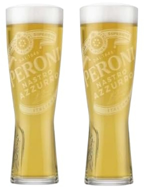 Laurie's Pub and Bar Accessories Peroni Pint-Glas, 2 Stück