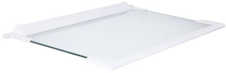 easyPART passend für Beko 4312240400 Glasplatte mitte für Kühlteil | 495x297mm, mit Leisten, für KühlGefrierKombination, Kühlbereich, Ablageboden, Transparent, Glasboden