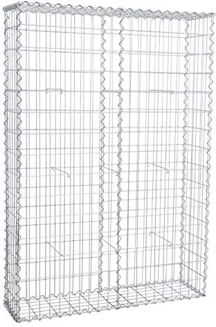 ESTEXO Gabione Steingabione Steinkorb Gabionenwand Drahtkorb Mauer Drahtgitter (Gabione 100x150x30 cm)