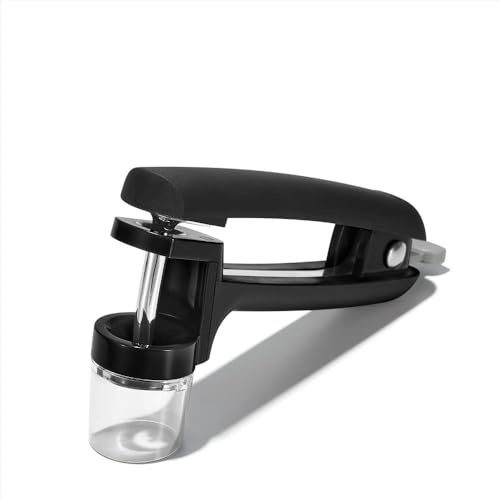 OXO Good Grips Kirschkernentsteiner/Olivenentkerner aus Edelstahl, schwarz