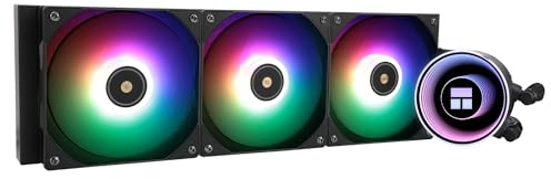 Thermalright Frozen Notte 360 Schwarzer Argb V2 Wasserkühlung CPU-Kühler,360 Spezifikation CPU Flüssigkühler,3 PWM-Lüfter,geeignet für AM4/AM5,Intel LGA 1851/1700/115x/1200/2011