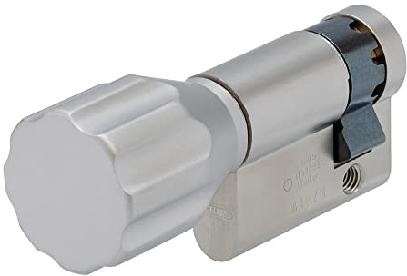 ABUS Knaufhalbzylinder 10/K30 – Halbzylinder mit rundem Knauf zum Verriegeln ohne Schlüssel