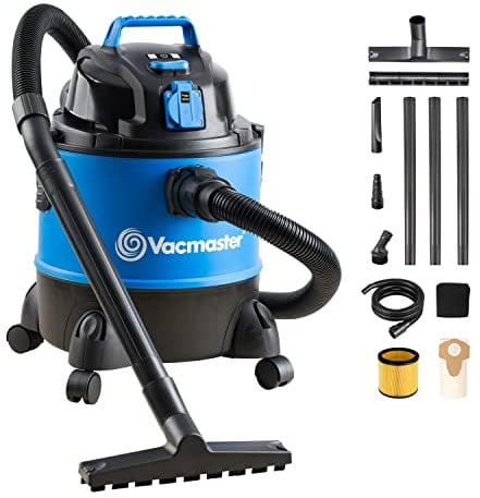 Vacmaster VQ1220PFC Nass Trockensauger Waschsauger Mehrzwecksauger Industriestaubsauger für Haus, Garage, Auto inkl. Patronenfilter, Vliesfilterbeutel 1250W 20L