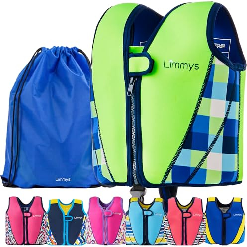 Limmys Premium Kinder-Schwimmweste – Moderne Kinder-Schwimmweste für Mädchen, Jungen und Kleinkinder – Aufbewahrungstasche inklusive
