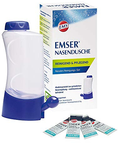 EMSER Nasendusche mit 4 Btl.Nasenspülsalz 1 St