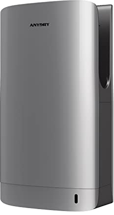 anydry 2065 Hand Dryer,Commercial Electric Hand Dryer,with HEPA Filter,Super Powerful,7-10 Seconds to Dry,1750-2050 Watts (Silber)