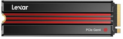 Lexar EQ790 SSD 1TB mit Kühlkörper, M.2 2280 PCIe Gen4 NVMe SSD | 7000 MB/s Lesen, für Intensive Workloads, PS5 & PC Gaming, Leistungsstarkes internes Solid State Laufwerk